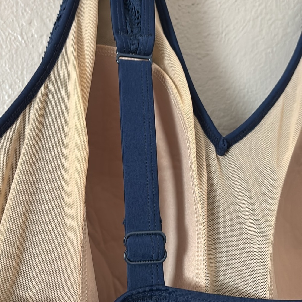 Catherine’s Lace Tankini Swim Top Women’s Plus Size 32W Navy Blue 5X NWT - Picture 9 of 9